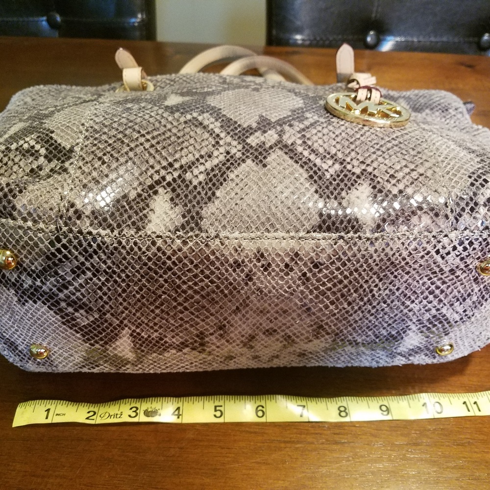 Michael Kors Jet Set Python Snake Leather Handbag - image 4